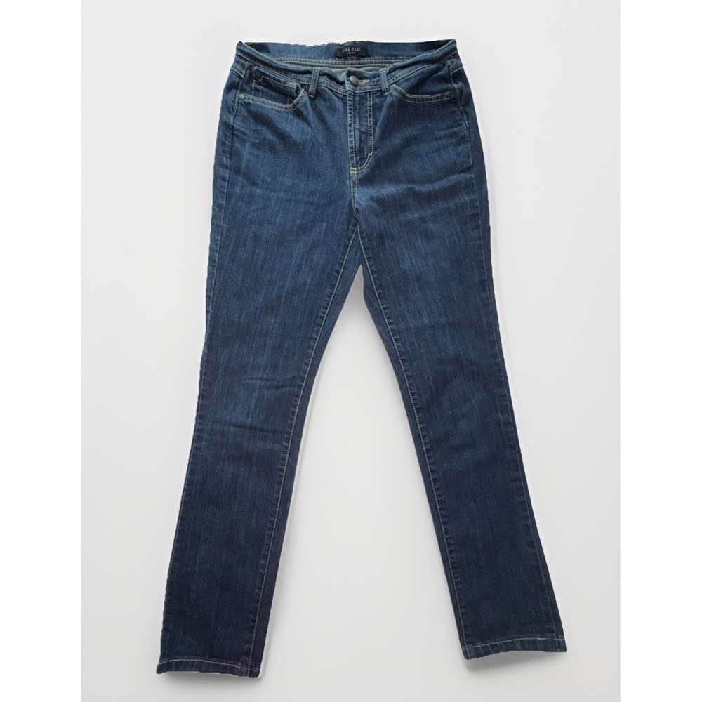 Nine West Jeans Size 2/25 Measures 27x28 Stretch Denim Dark Wash